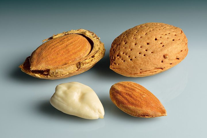 Raw almonds: food suitable for celiacs